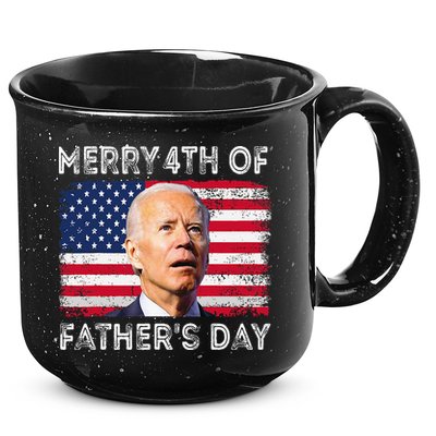Merry 4th of July Father's Day 4th of July 15oz Campfire Ceramic Mug