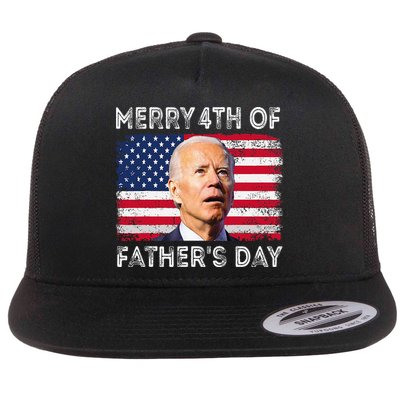 Merry 4th of July Father's Day 4th of July Flatbill Hat