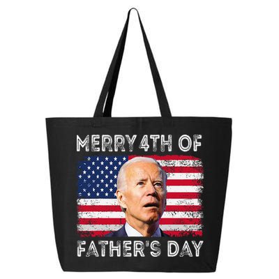 Merry 4th of July Father's Day 4th of July 25L Jumbo Tote