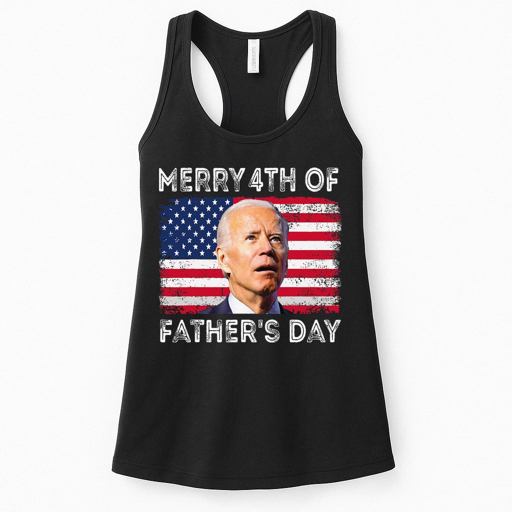 Merry 4th of July Father's Day 4th of July Womens Tank Top