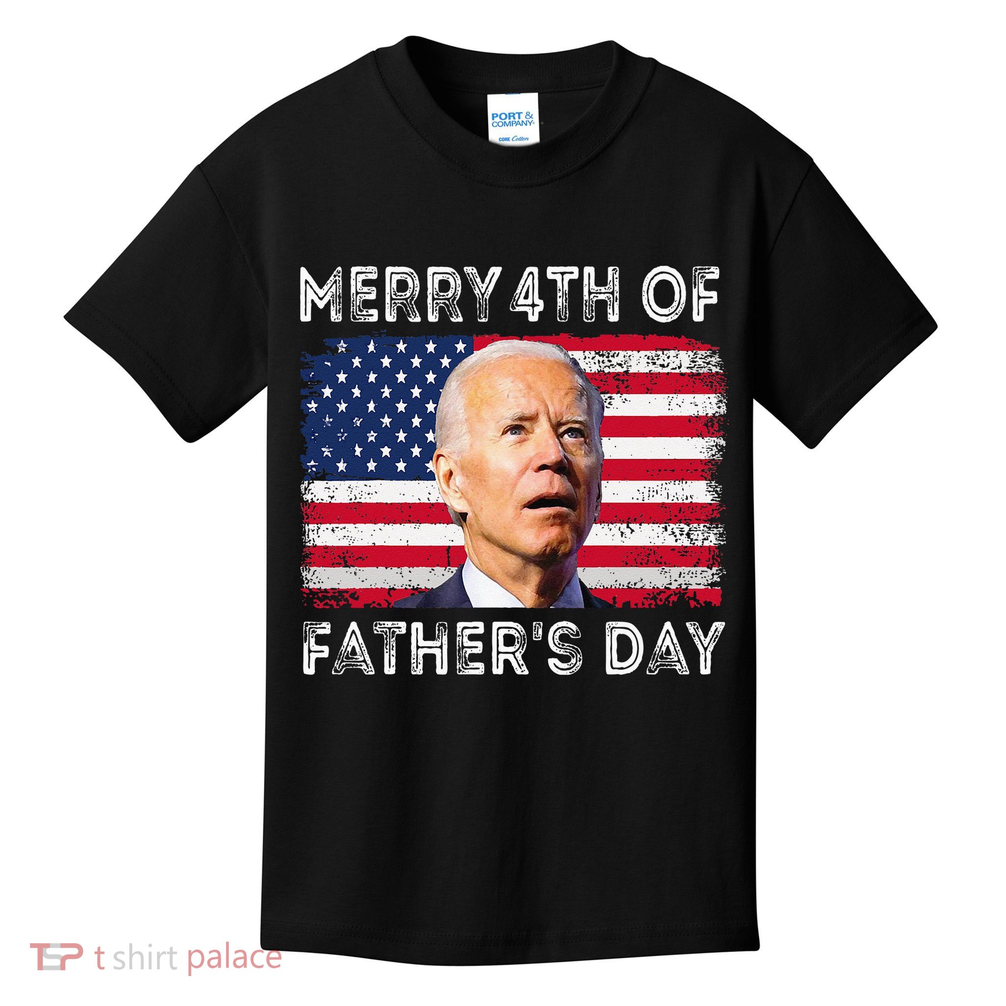 Merry 4th of July Father's Day 4th of July Kids T-Shirt