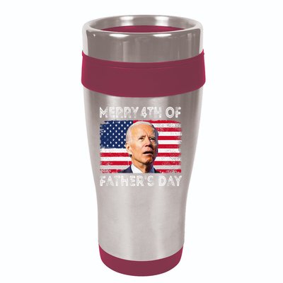 Merry 4th of July Father's Day 4th of July 16oz Travel Tumbler