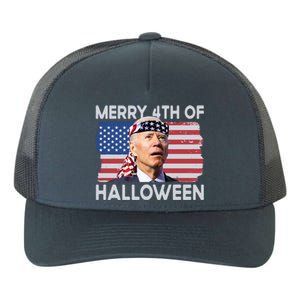 Merry 4th Of Halloween Confused Biden 4th Of July Cool Gift Yupoong Adult 5-Panel Trucker Hat