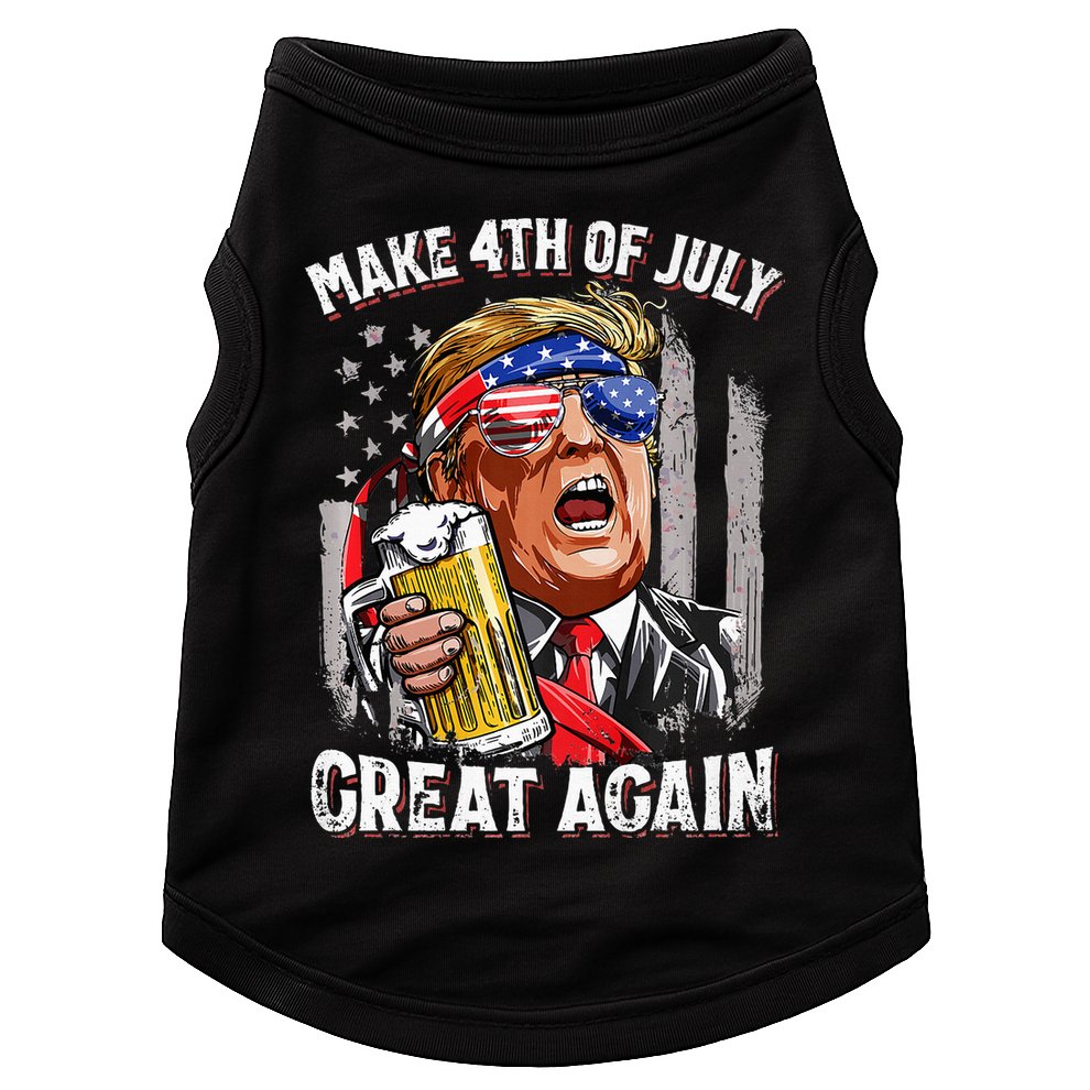 Make 4th Of July Great Again Doggie Tank