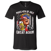 Make 4th Of July Great Again V-Neck T-Shirt