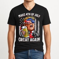 Make 4th Of July Great Again V-Neck T-Shirt