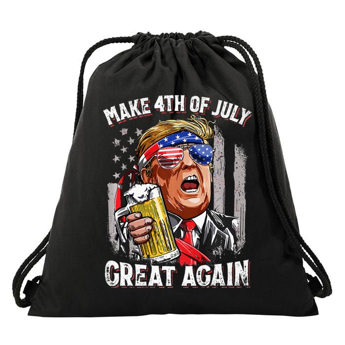 Make 4th Of July Great Again Drawstring Bag