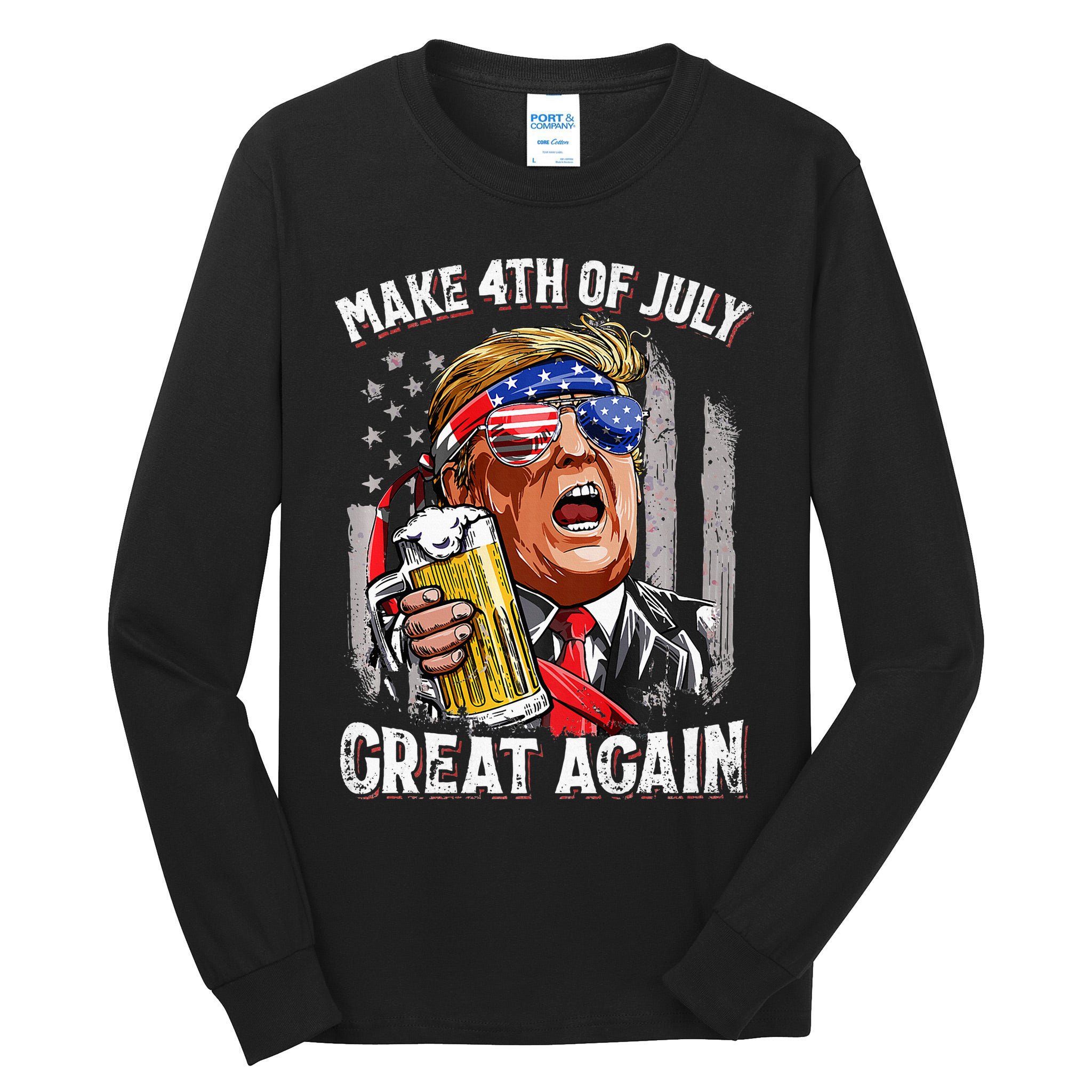 Make 4th Of July Great Again Tall Long Sleeve T-Shirt