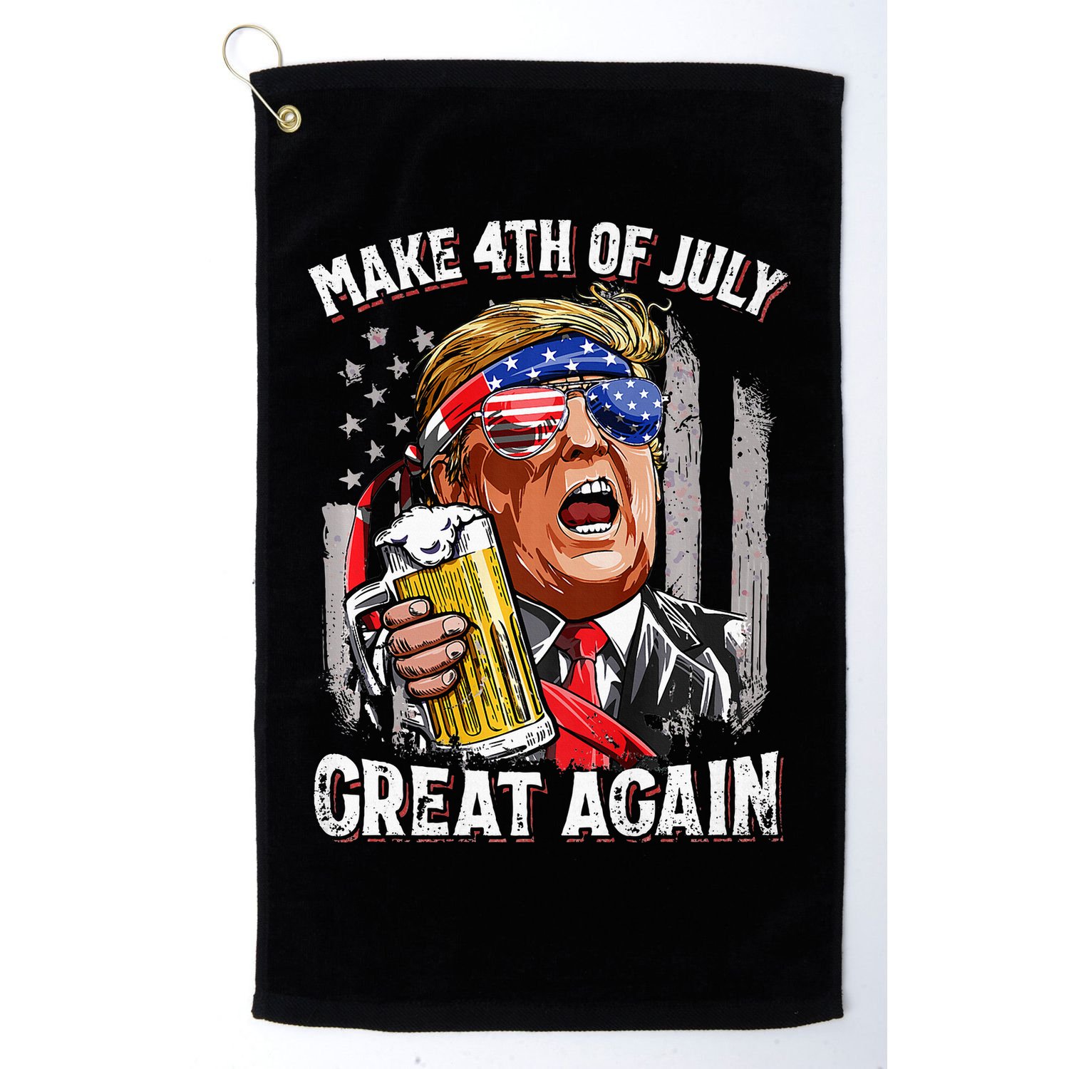Make 4th Of July Great Again Golf Towel
