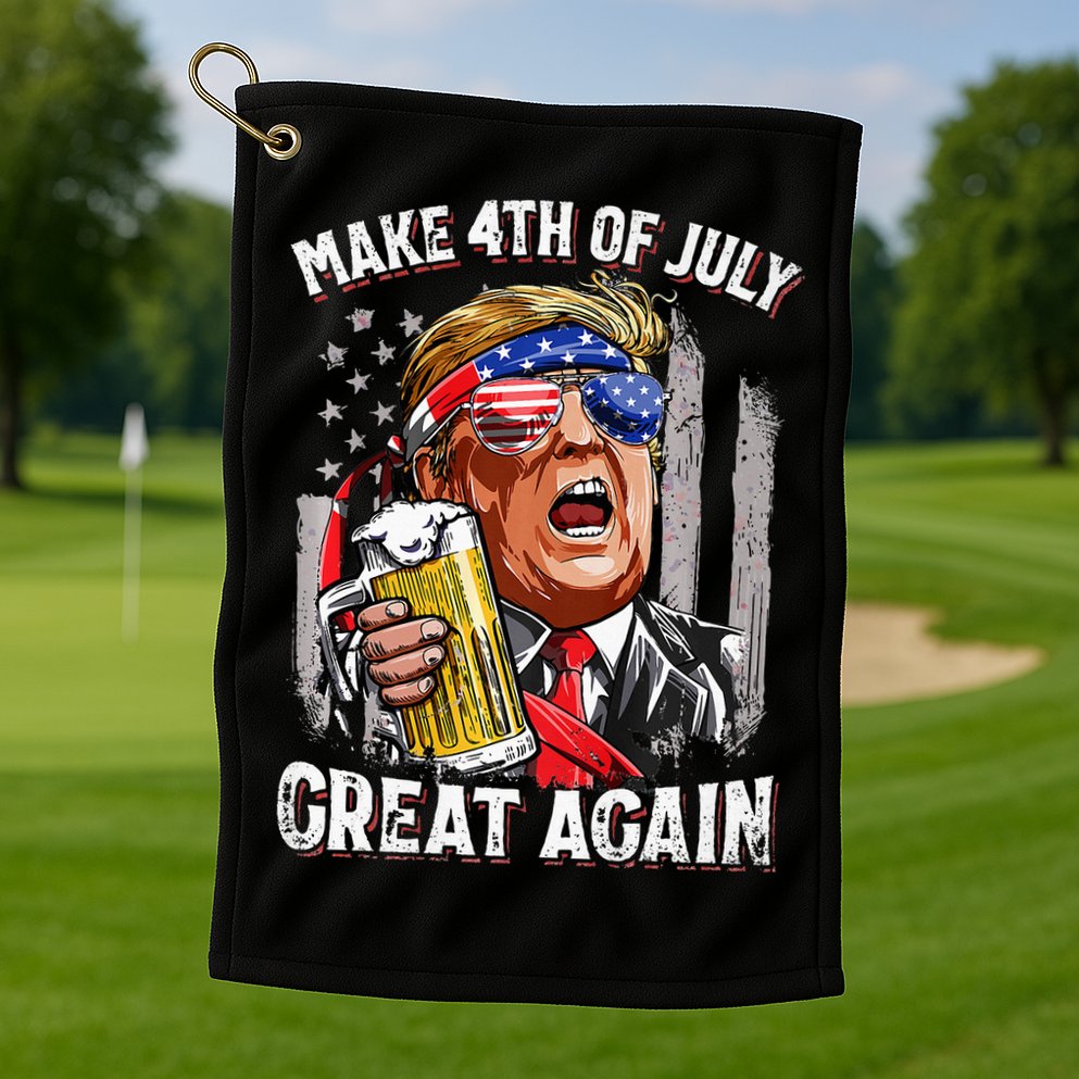 Make 4th Of July Great Again Golf Towel