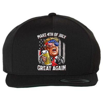 Make 4th Of July Great Again Wool Snapback Cap