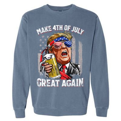 Make 4th Of July Great Again Garment-Dyed Sweatshirt