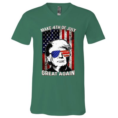 Make 4th Of July Great Again V-Neck T-Shirt