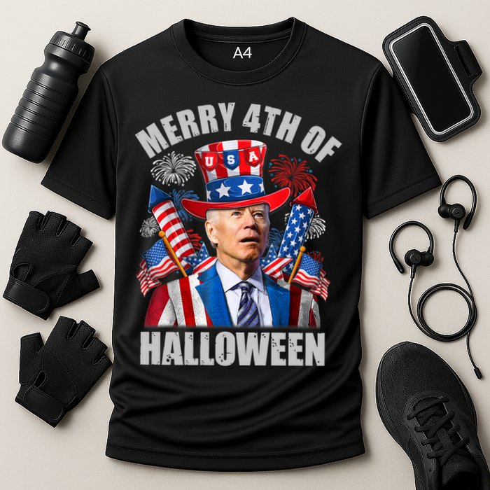 Merry 4th Of Halloween Joe Biden Confused 4th Of July 2024 Gift Performance Shirt