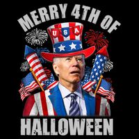 Merry 4th Of Halloween Joe Biden Confused 4th Of July 2024 Gift Impact Tech Backpack