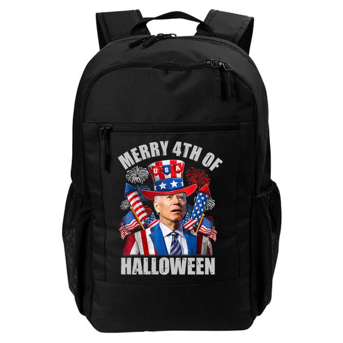 Merry 4th Of Halloween Joe Biden Confused 4th Of July 2024 Gift Backpack