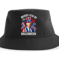 Merry 4th Of Halloween Joe Biden Confused 4th Of July 2024 Gift Sustainable Bucket Hat