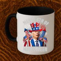 Merry 4th Of Halloween Joe Biden Confused 4th Of July 2024 Gift Mug