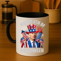 Merry 4th Of Halloween Joe Biden Confused 4th Of July 2024 Gift Mug