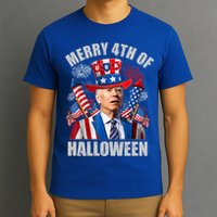 Merry 4th Of Halloween Joe Biden Confused 4th Of July 2024 Gift T-Shirt
