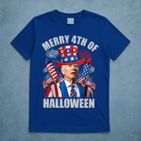 Merry 4th Of Halloween Joe Biden Confused 4th Of July 2024 Gift T-Shirt