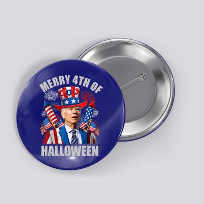 Merry 4th Of Halloween Joe Biden Confused 4th Of July 2024 Gift Button