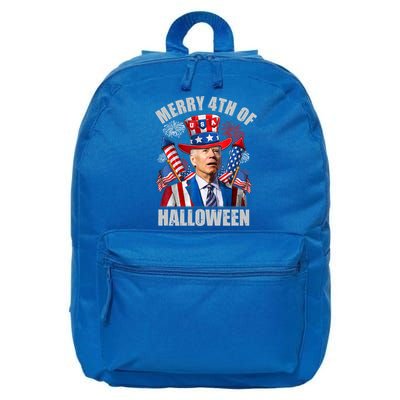 Merry 4th Of Halloween Joe Biden Confused 4th Of July 2024 Gift 16 in Basic Backpack