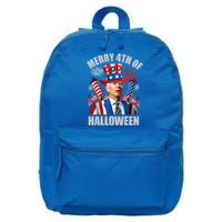 Merry 4th Of Halloween Joe Biden Confused 4th Of July 2024 Gift 16 in Basic Backpack