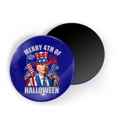Merry 4th Of Halloween Joe Biden Confused 4th Of July 2024 Gift Magnet