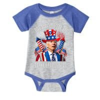Merry 4th Of Halloween Joe Biden Confused 4th Of July 2024 Gift Infant Baby Jersey Bodysuit