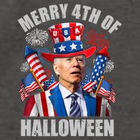 Merry 4th Of Halloween Joe Biden Confused 4th Of July 2024 Gift Vector Backpack