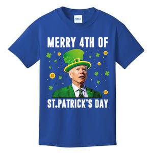 Merry 4th Of St Patricks Day Confused Funny Joe Biden Meaningful Gift Kids T-Shirt