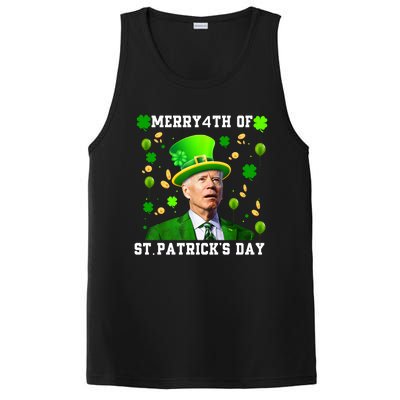 Merry 4th Of St Patricks Day Confused Funny Joe Biden Gift PosiCharge Competitor Tank