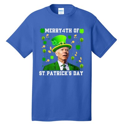 Merry 4th Of St Patricks Day Confused Funny Joe Biden Gift Tall T-Shirt