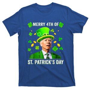 Merry 4th Of St Patricks Day Joe Biden Leprechaun Hat Clover Great Gift T-Shirt