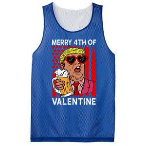 Merry 4th Of Valentine Donald Trump Beer Valentine's Day Gift Mesh Reversible Basketball Jersey Tank