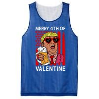 Merry 4th Of Valentine Donald Trump Beer Valentine's Day Gift Mesh Reversible Basketball Jersey Tank