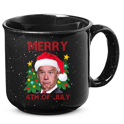 Merry 4th Of July Funny Joe Biden Ugly Christmas 15oz Campfire Ceramic Mug