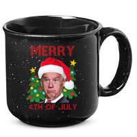 Merry 4th Of July Funny Joe Biden Ugly Christmas 15oz Campfire Ceramic Mug