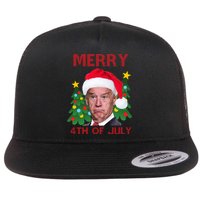 Merry 4th Of July Funny Joe Biden Ugly Christmas Flatbill Hat