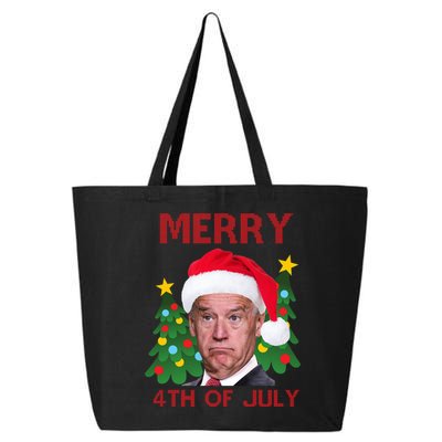 Merry 4th Of July Funny Joe Biden Ugly Christmas 25L Jumbo Tote