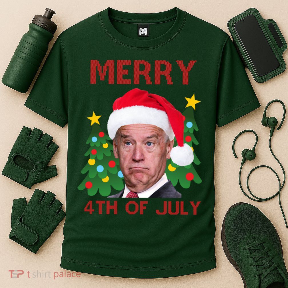 Merry 4th Of July Funny Joe Biden Ugly Christmas Performance Shirt