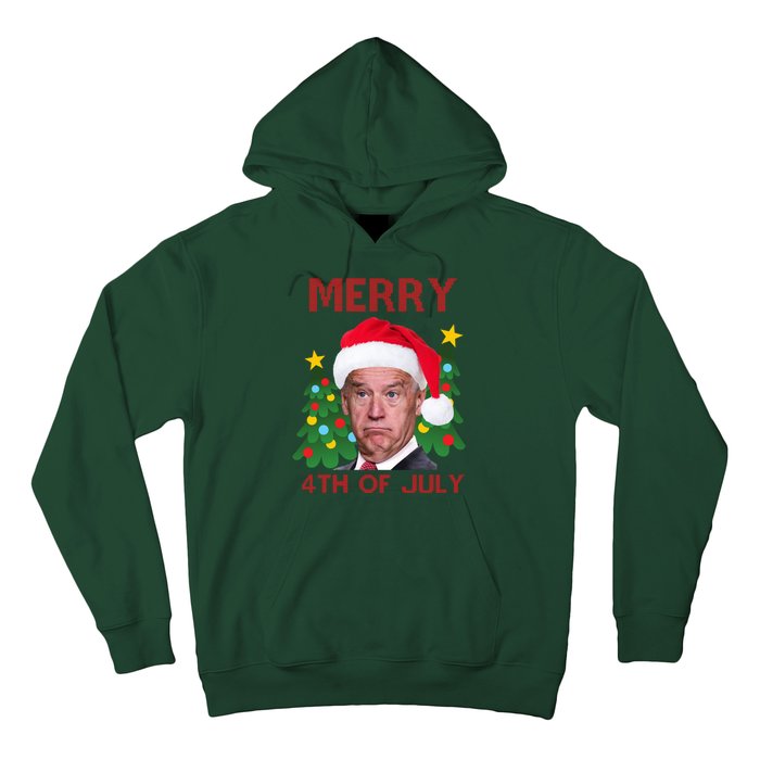 Merry 4th Of July Funny Joe Biden Ugly Christmas Hoodie