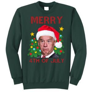 Merry 4th Of July Funny Joe Biden Ugly Christmas Sweatshirt