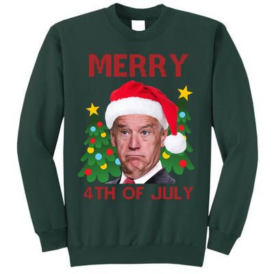 Merry 4th Of July Funny Joe Biden Ugly Christmas Sweatshirt