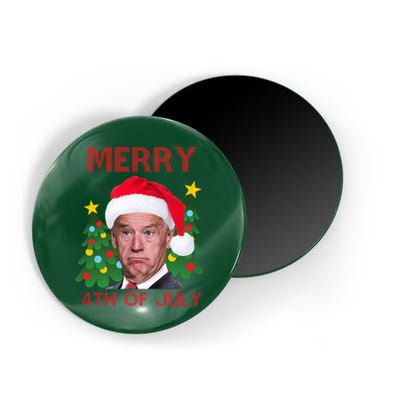 Merry 4th Of July Funny Joe Biden Ugly Christmas Magnet