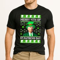 Merry 4th Of St Patricks Day Joe Biden Leprechaun Hat Clover Performance Shirt