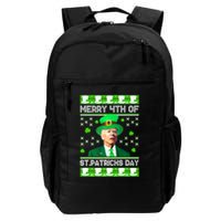 Merry 4th Of St Patricks Day Joe Biden Leprechaun Hat Clover Backpack