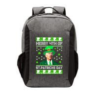 Merry 4th Of St Patricks Day Joe Biden Leprechaun Hat Clover Vector Backpack