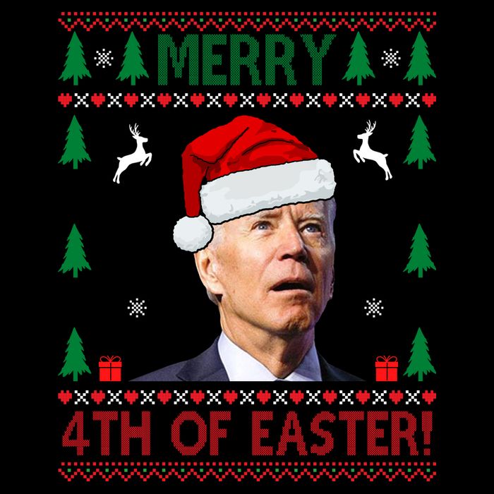 Merry 4th Of Easter Funny Joe Biden Ugly Christmas Backpack